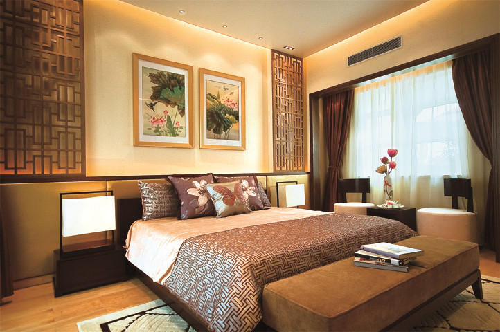 三居 小资 收纳 中式风格 生活家家居 卧室图片来自天津生活家健康整体家装在诺德中心 中式的分享
