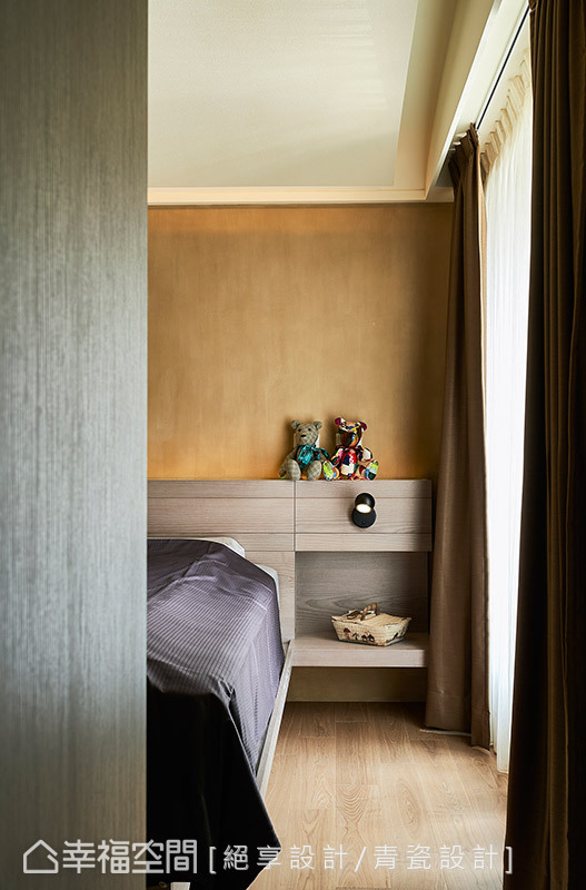 二居 现代 收纳 简约 卧室图片来自幸福空间在116平一次到位的完美住宅的分享