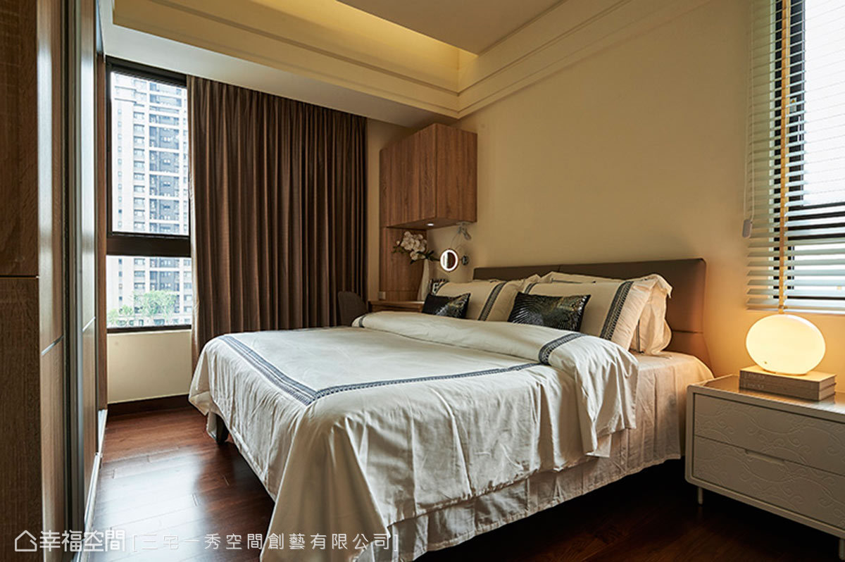 二居 现代 简约 白领 卧室图片来自幸福空间在56平同中求异各有千秋的居家风貌的分享