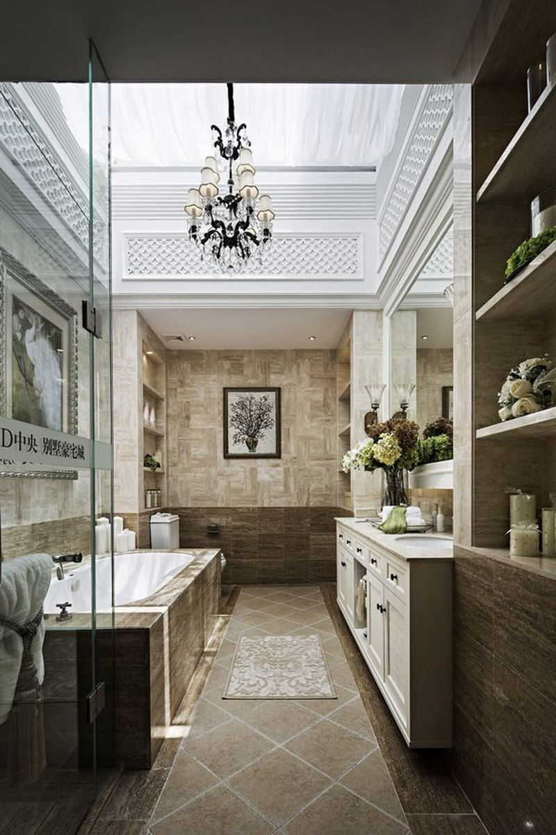 混搭 别墅 收纳 卫生间图片来自张勇高级室内设计师在凯德麓语欧式古典设计案例效果的分享