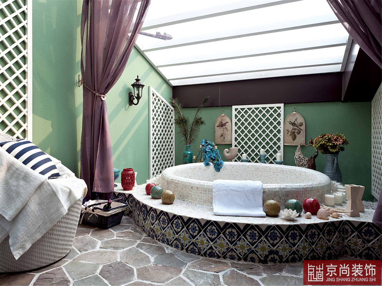 别墅 地中海 卫生间图片来自天津京尚装饰在正嵘润璟湾+地中海风格的分享