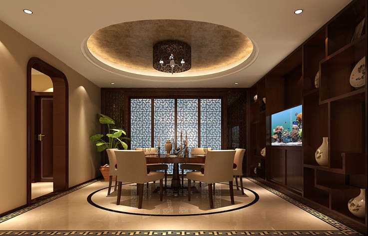 别墅 混搭 家装 室内设计 餐厅图片来自张邯在高度国际-旭辉御府4的分享