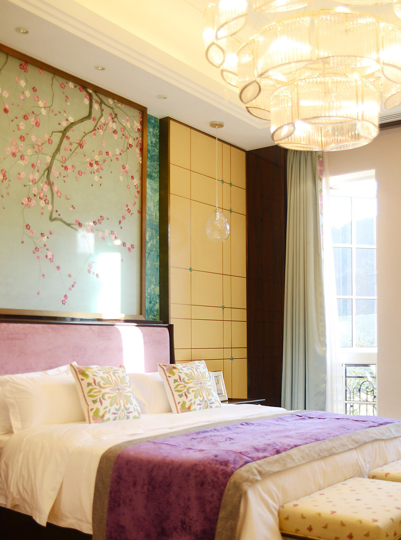 别墅 中式 收纳 卧室图片来自张勇高级室内设计师在紫禁壹号院新中式别墅设计案例的分享