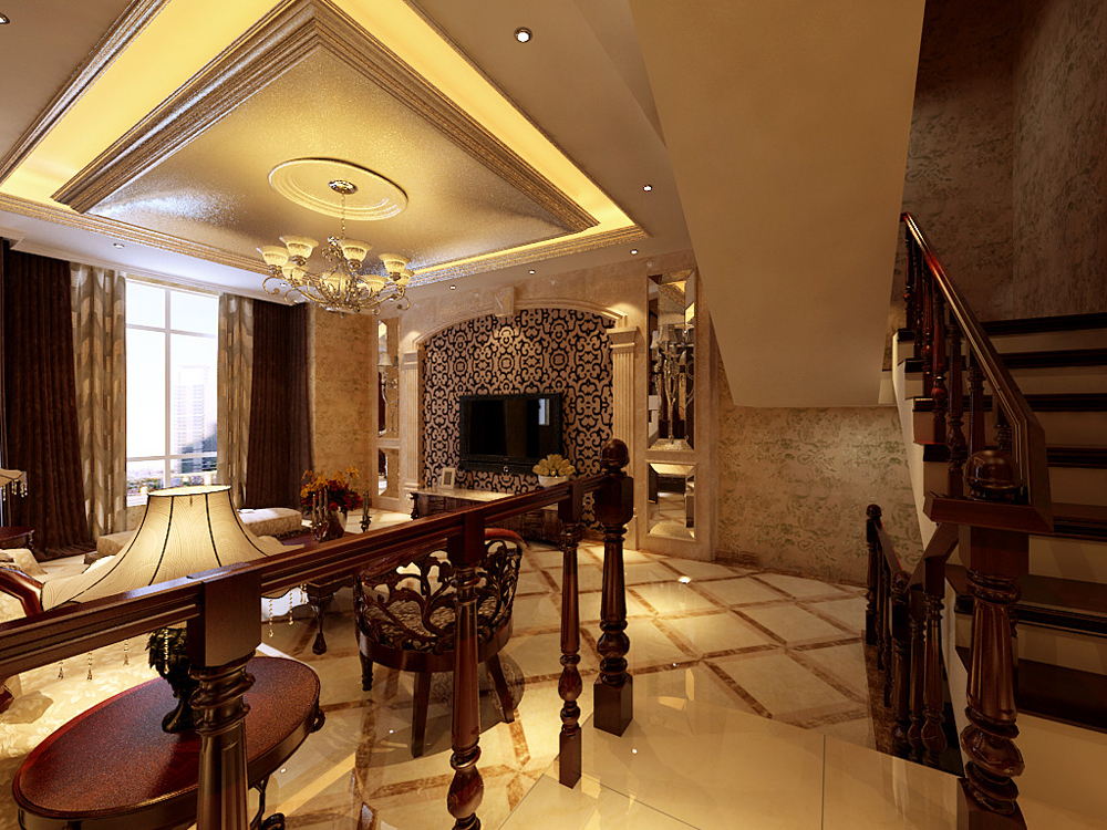 欧式 古典 浪漫 别墅 客厅图片来自tjsczs88在古典舒适的生活环境的分享