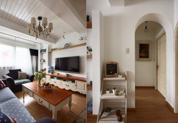 二居 地中海 80后 客厅图片来自日升装饰公司在130平二居地中海风的分享