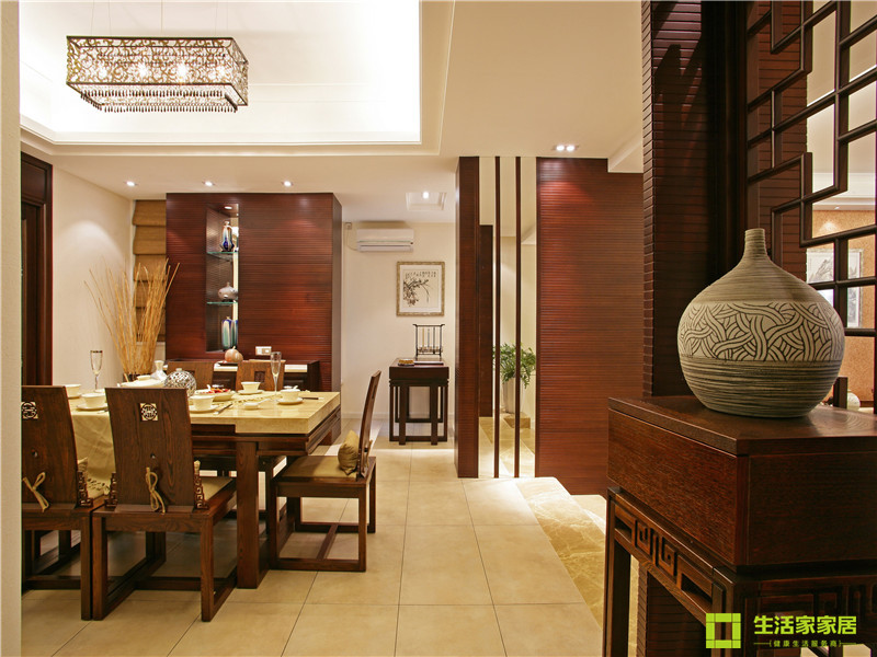 三居 小资 新中式风格 中式风格 生活家家居 餐厅图片来自天津生活家健康整体家装在天房天拖 188的分享
