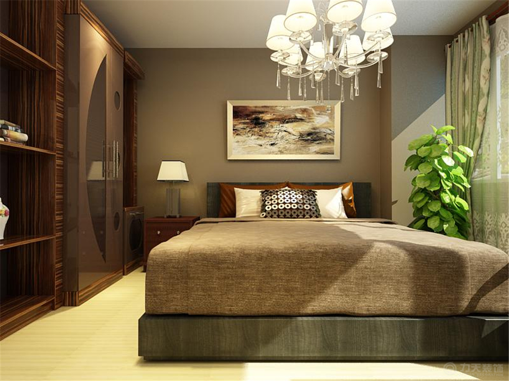 卧室图片来自阳光力天装饰在现代简约 亿城堂庭  95㎡的分享