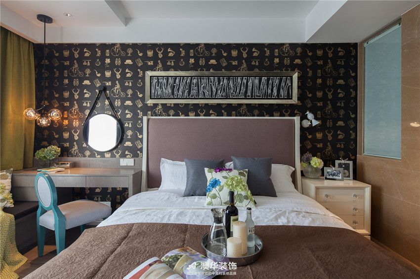 卧室图片来自澳华装饰有限公司在南国明珠 · 寻觅都市清雅风景的分享