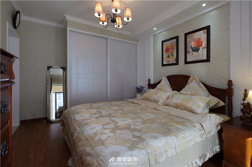 简约 美式 二居 卧室图片来自澳华装饰有限公司在融侨城 · 简约美式秋之味的分享