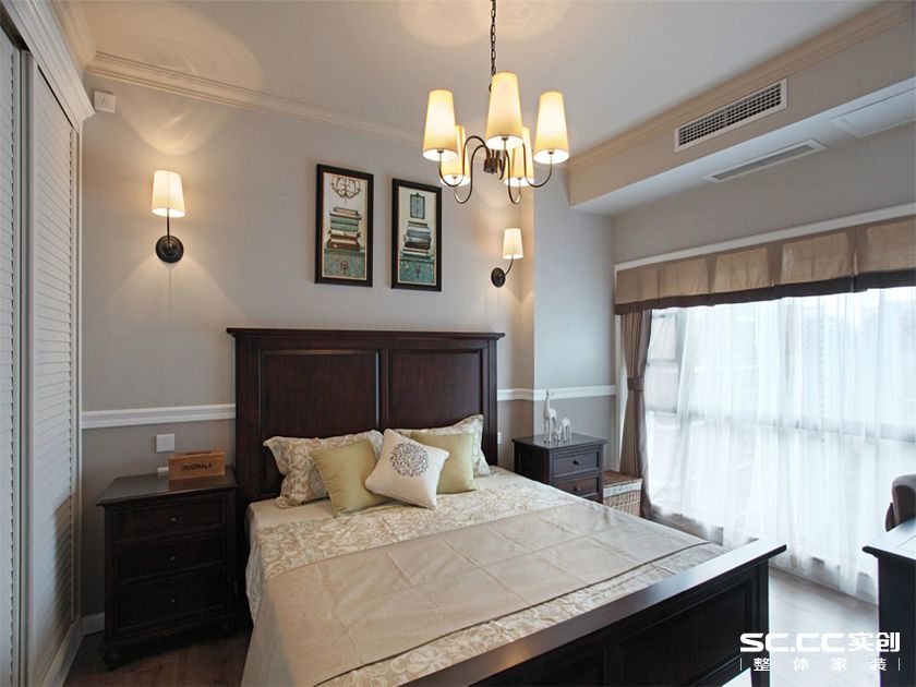 简约 美式 卧室图片来自实创装饰上海公司在碧云公馆LOFT150美式的分享