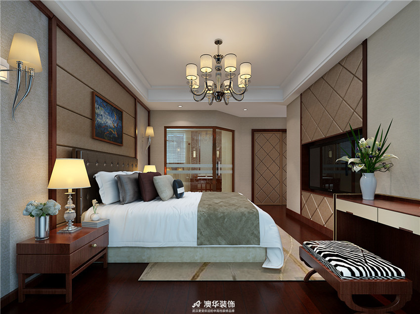 卧室图片来自澳华装饰有限公司在福星国际城--绅士优雅气质的分享
