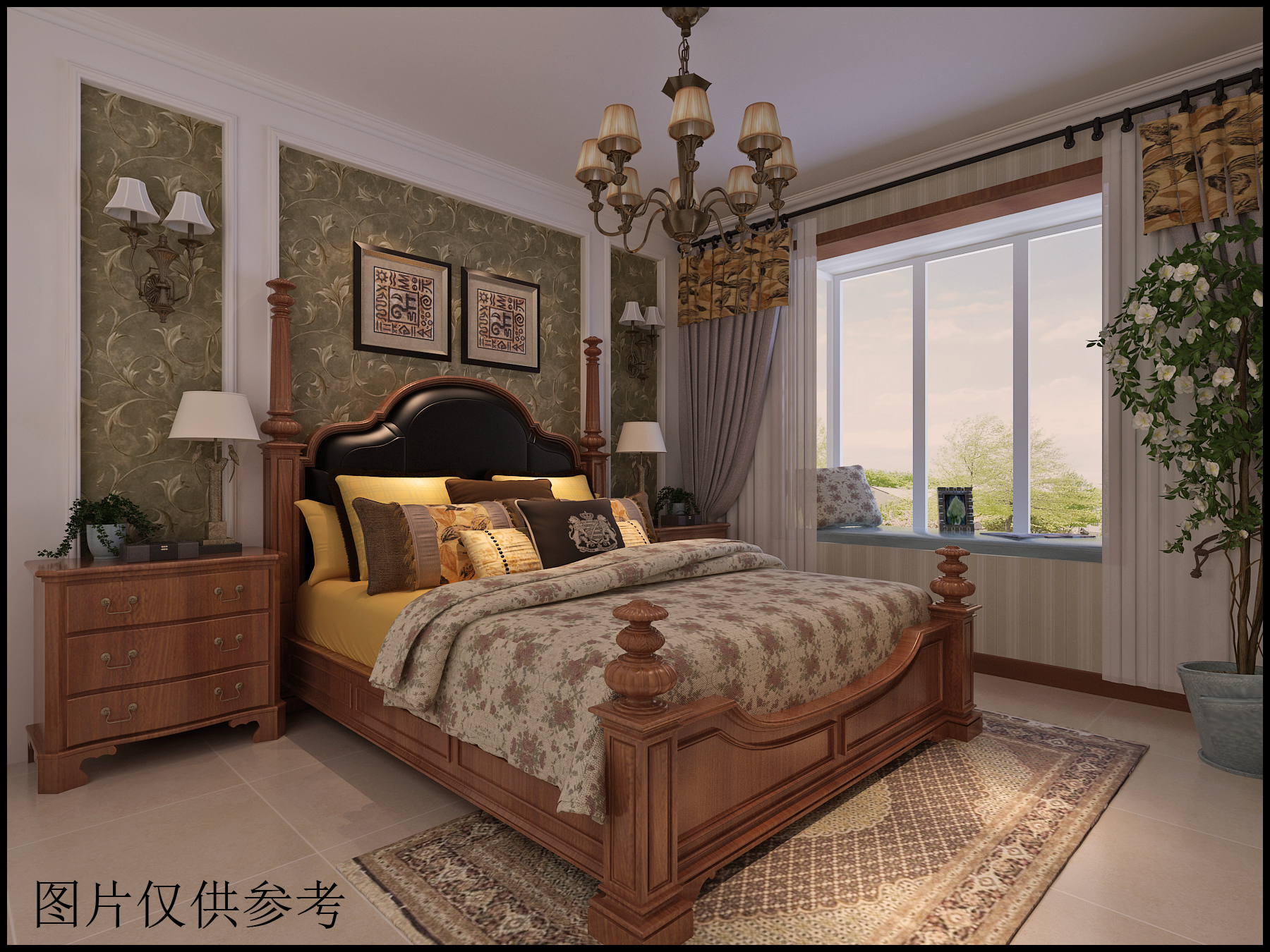 混搭 卧室图片来自阿布的小茅屋15034052435在坤泽十里城142平米--时尚混搭的分享