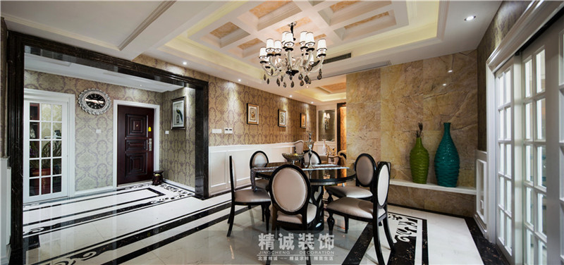 三居 别墅 后现代风格 新房 餐厅图片来自北京精诚兴业装饰公司在上谷水郡的178平的三居室的分享