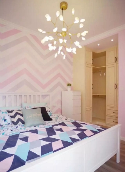北欧风 二居 卧室图片来自实创装饰上海公司在7万装60㎡北欧两居的分享