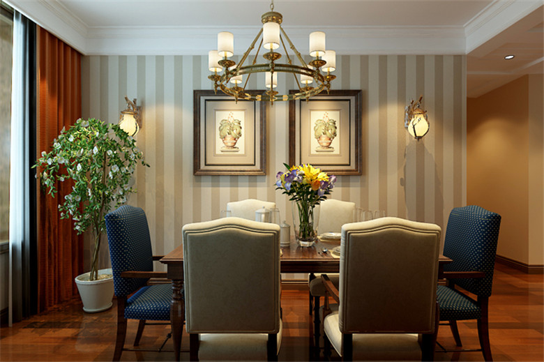 美式 餐厅图片来自安豪装饰在华府骏苑——美式风格的分享