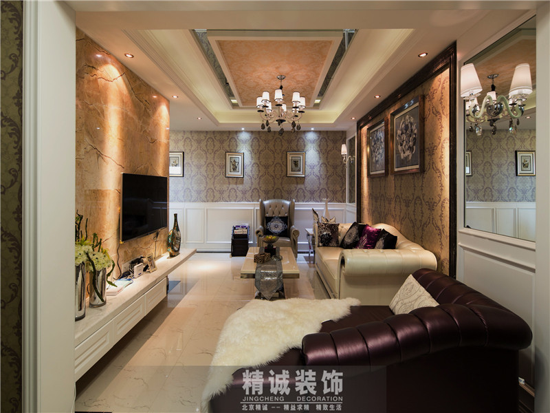 三居 别墅 后现代风格 新房 客厅图片来自北京精诚兴业装饰公司在上谷水郡的178平的三居室的分享