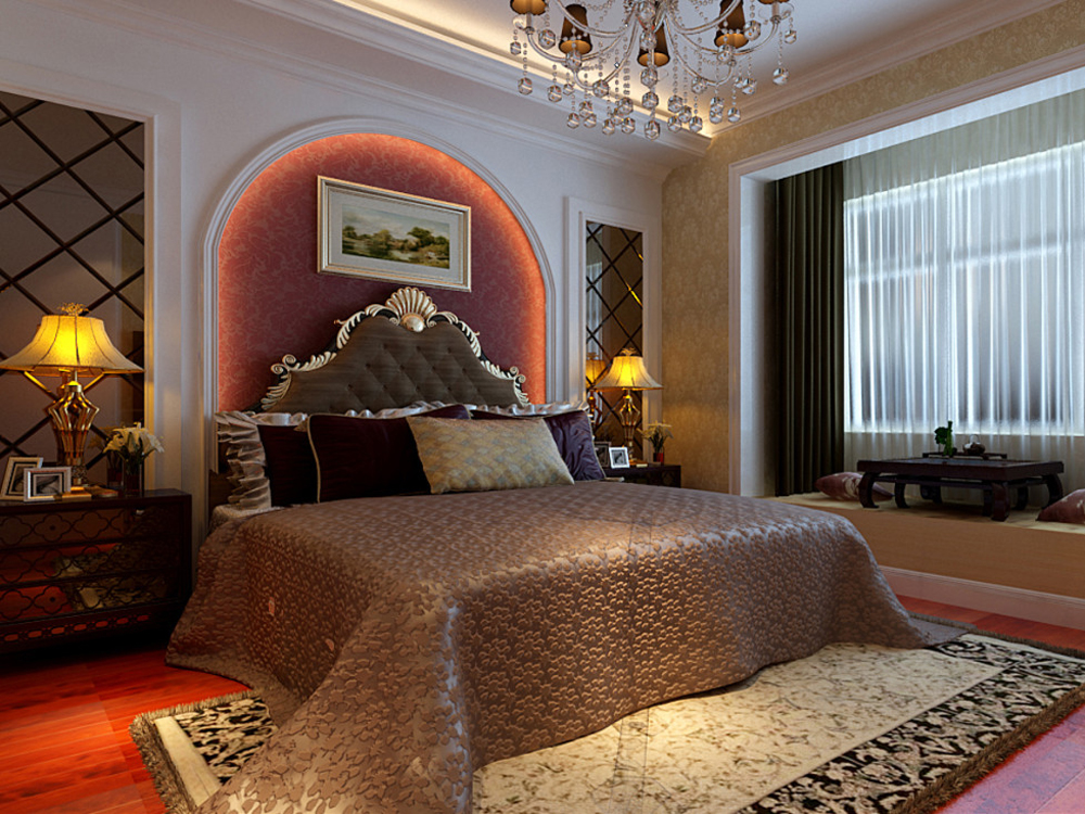 二居 欧式 简欧 温馨 大气 卧室图片来自tjsczs88在温馨高雅舒适的简欧2居室的分享