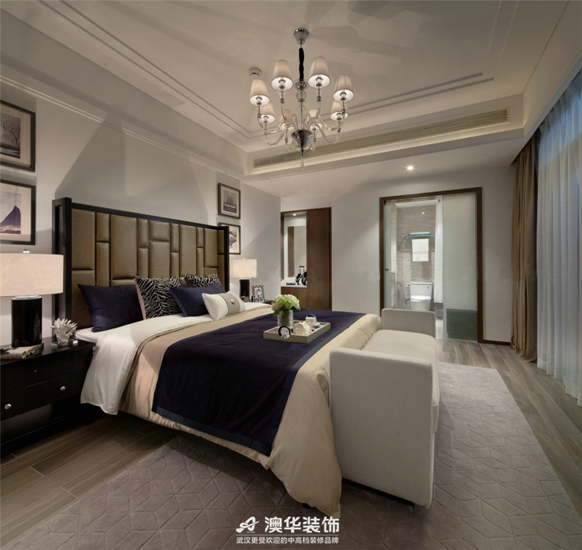 卧室图片来自澳华装饰有限公司在融科天城 · 名流轻奢风范的分享