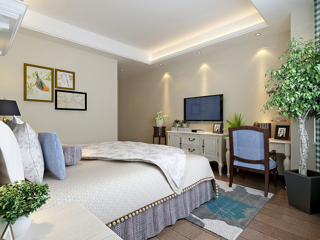 简约 三居 卧室图片来自重庆优家馆装饰在装修案例【简约风格】的分享