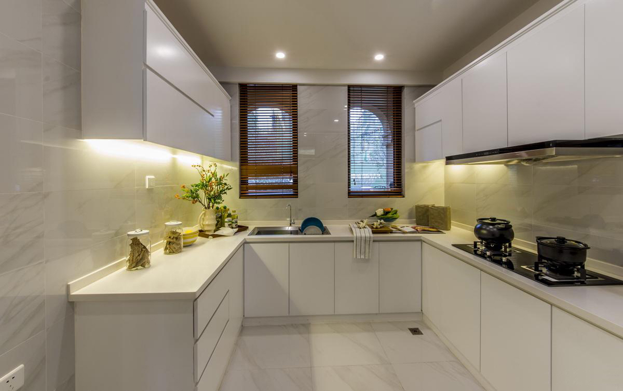 别墅 中式 收纳 厨房图片来自张勇高级室内设计师在金地中央世家新中式设计案例效果的分享