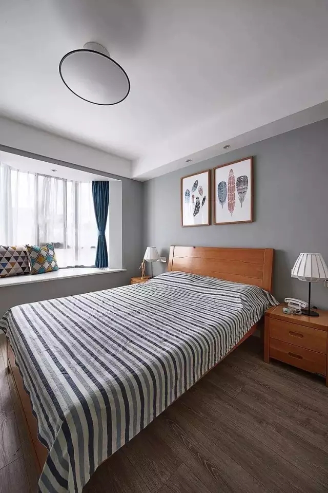 简约 北欧风格 三居 卧室图片来自实创装饰上海公司在150平北欧现代风的分享