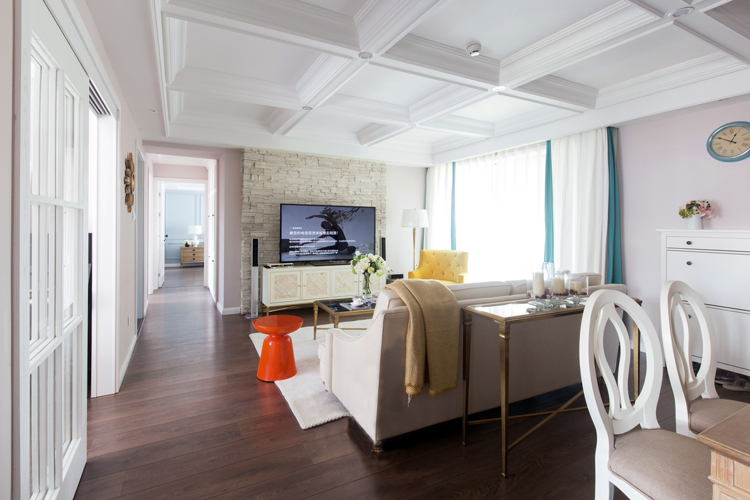 简约 三居 客厅图片来自一道伍禾装饰在首开璞公馆简美风格设计的分享