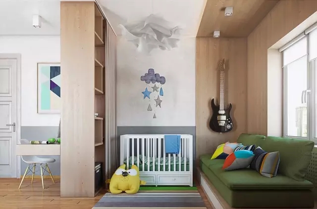 简约 二居 旧房改造 儿童房图片来自实创装饰上海公司在撞色高手打造75㎡两居室的分享