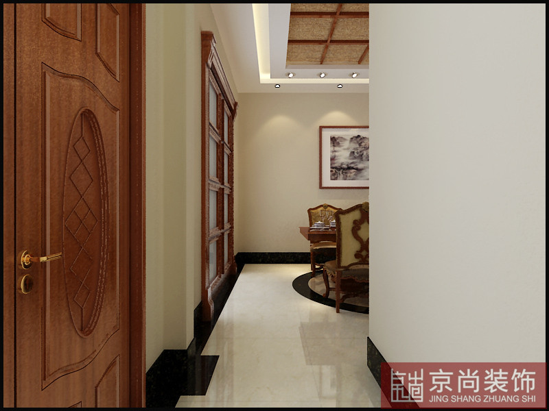 中式 小资 白领 玄关图片来自天津京尚装饰在花样年华郡 中式风格的分享