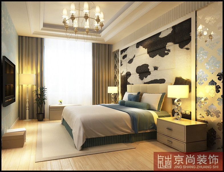 中式 小资 白领 卧室图片来自天津京尚装饰在花样年华郡 中式风格的分享