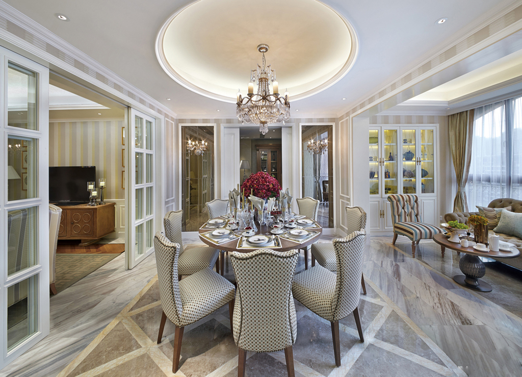 四居 美式 白领 小资 餐厅图片来自九鼎建筑装饰工程有限公司成都分在戛纳里城的分享