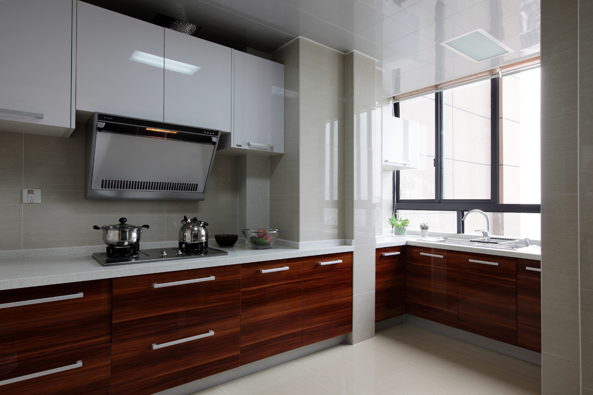 简约 现代 三居 公寓 厨房图片来自张勇高级室内设计师在万科如园现代简约设计案例效果的分享