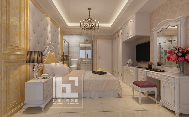 欧式 典雅 奢华 卧室图片来自深圳自然元素装饰在深圳市-宝安区-宏发领域的分享