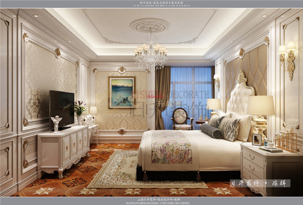 欧式 时尚 大气 日升装饰 西安公司 卧室图片来自日升装饰公司在西市佳境218平米简欧设计的分享