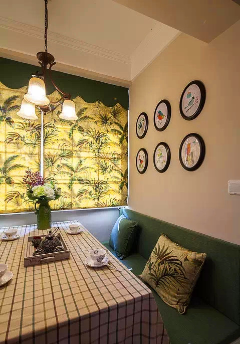 美式 小清新 二居 客厅 六里屯 餐厅图片来自高度国际装饰宋增会在六里屯小区80平美式小清新的分享