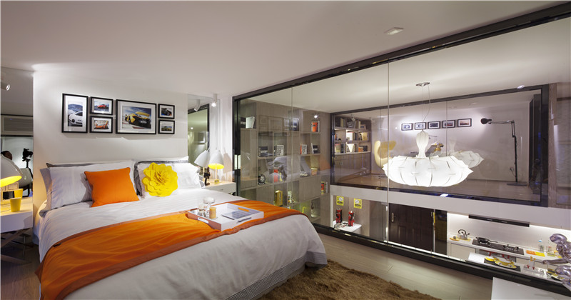 卧室图片来自JingYiPrize人居空间设计大赛在鼎峰地产梦立方样板房的分享