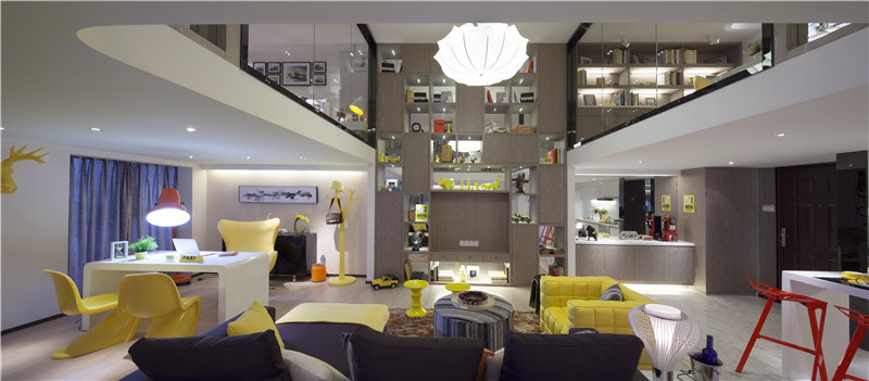 客厅图片来自JingYiPrize人居空间设计大赛在鼎峰地产梦立方样板房的分享