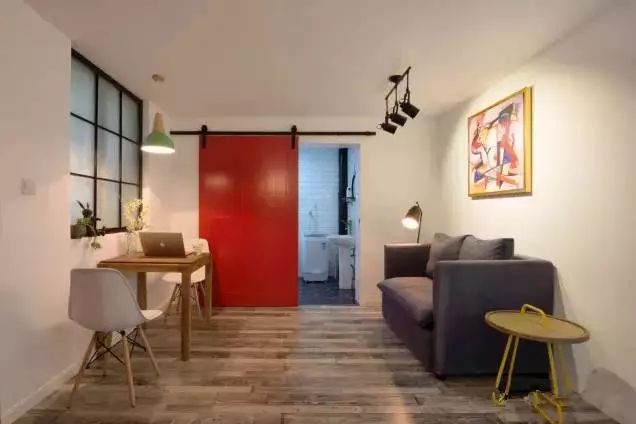 简约 二居 旧房改造 老房翻新 客厅图片来自实创装饰上海公司在40㎡“凸”字型小公寓的分享