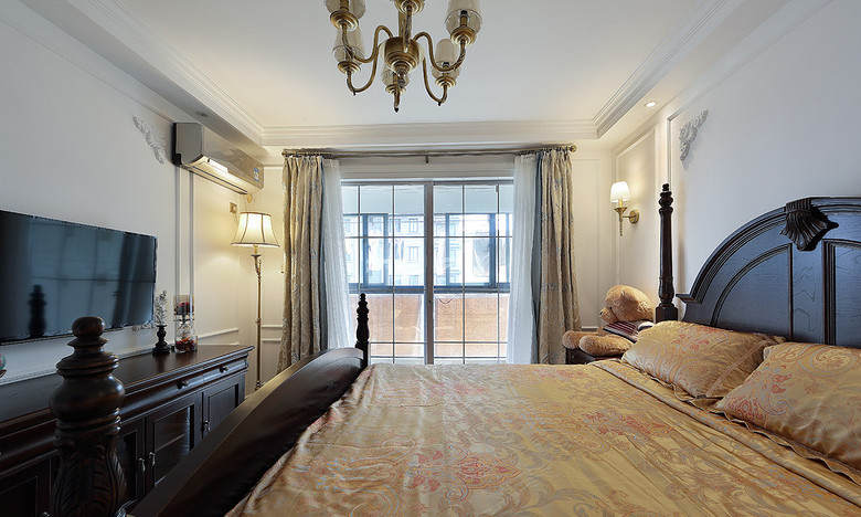 卧室图片来自家装大管家在116平欧式华丽3居 再现都市奢华的分享