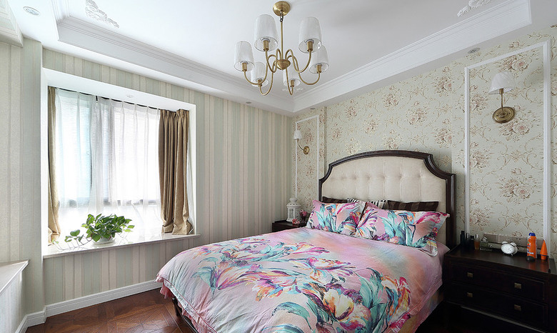 卧室图片来自家装大管家在116平欧式华丽3居 再现都市奢华的分享