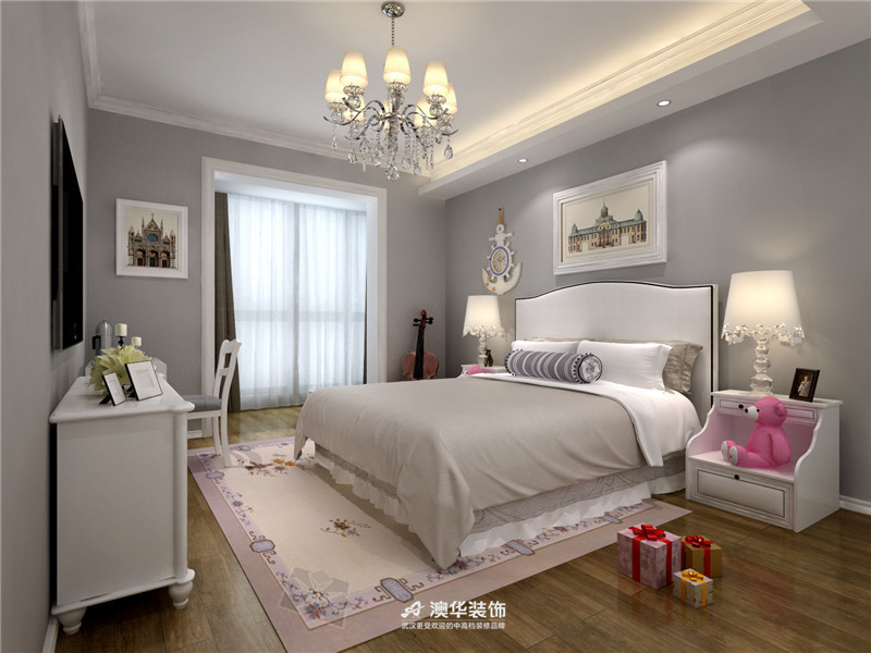 欧式 简欧 四居 背景墙 卧室图片来自澳华装饰有限公司在爱佳798 · 重拾简欧优雅的分享