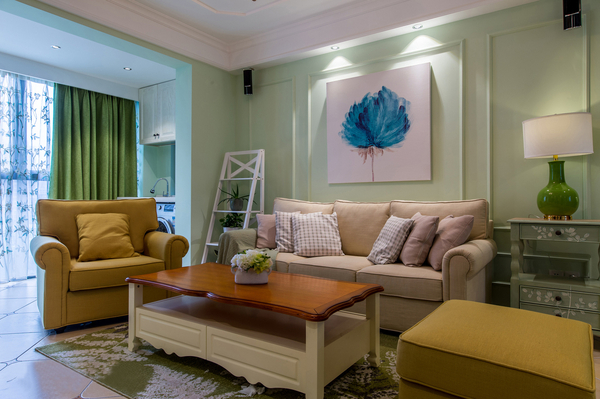 三居 美式 客厅图片来自美家堂装饰小刘在成都美式风格装修效果图的分享