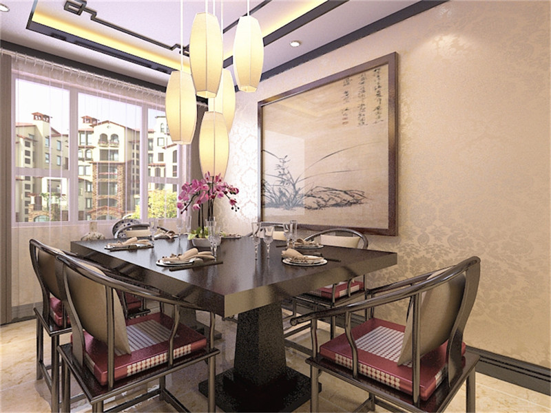 餐厅图片来自阳光力天装饰在新中式风格 玺岳  138㎡的分享