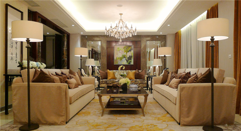 简约 三居 中式 客厅图片来自张勇高级室内设计师在北京院子新中式平墅设计案例展示的分享