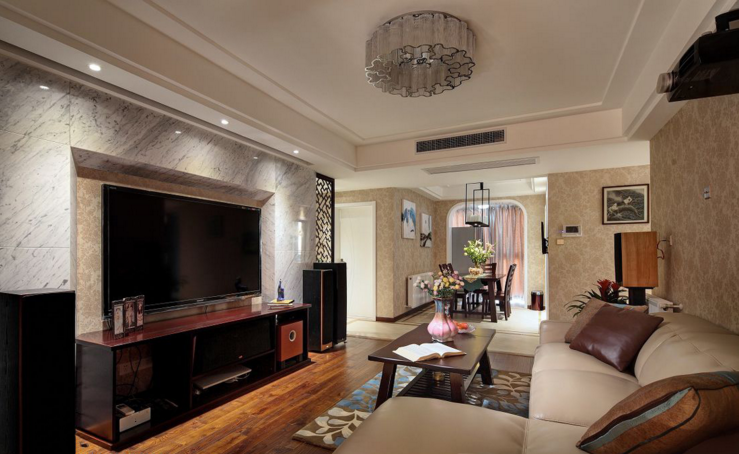 三居 客厅图片来自西安紫苹果装饰工程有限公司在3室1厅110.0平米中式风格的分享