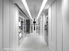 设计师翁嘉鸿汇聚美学能量，在法律事务所的入门处，用简练的线条与灯带交织，打造明快的律动空间。