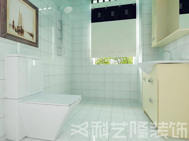 卫生间图片来自天津科艺隆装饰在国耀上河城—现代简约—88㎡的分享