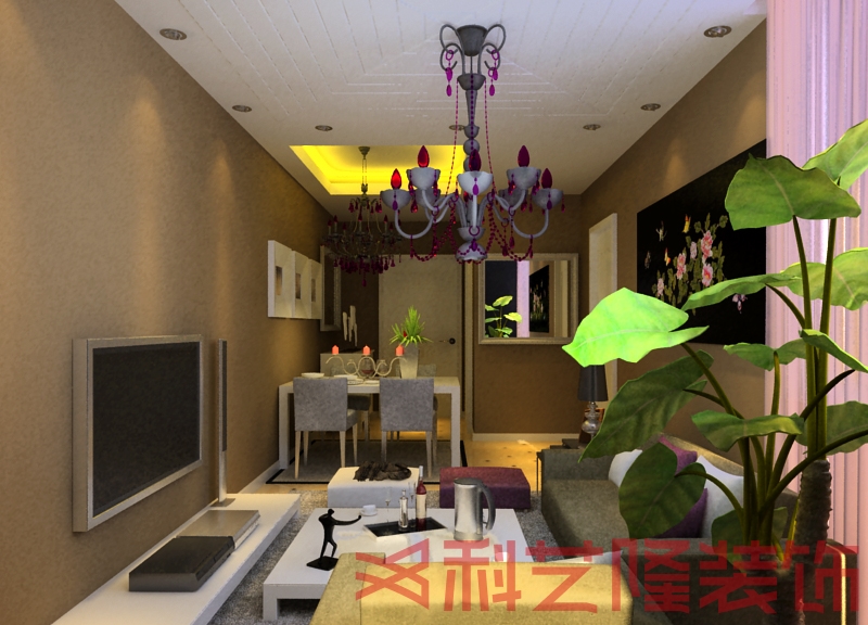 客厅图片来自天津科艺隆装饰在和平时光—现代简约风格—47㎡的分享