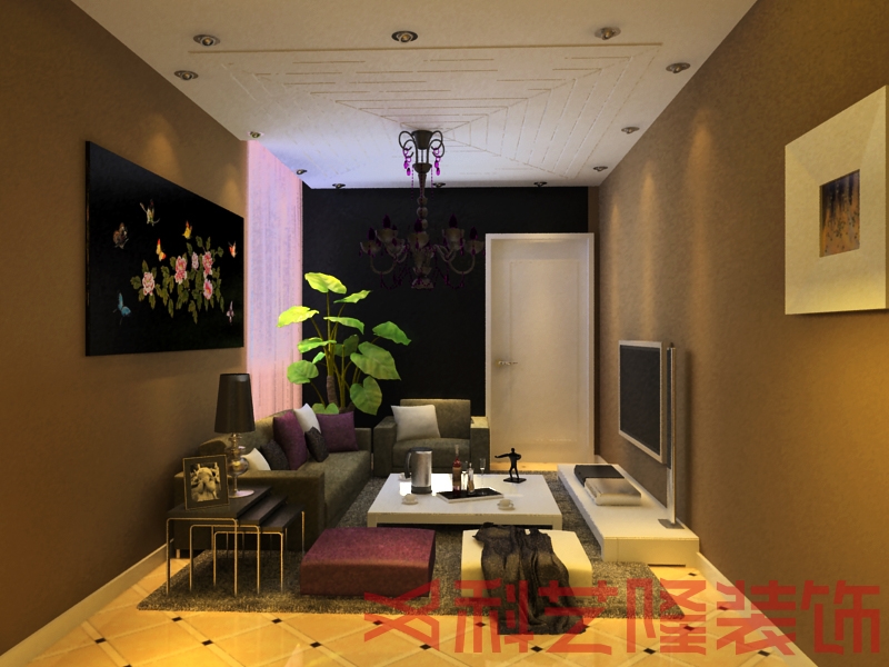 客厅图片来自天津科艺隆装饰在和平时光—现代简约风格—47㎡的分享