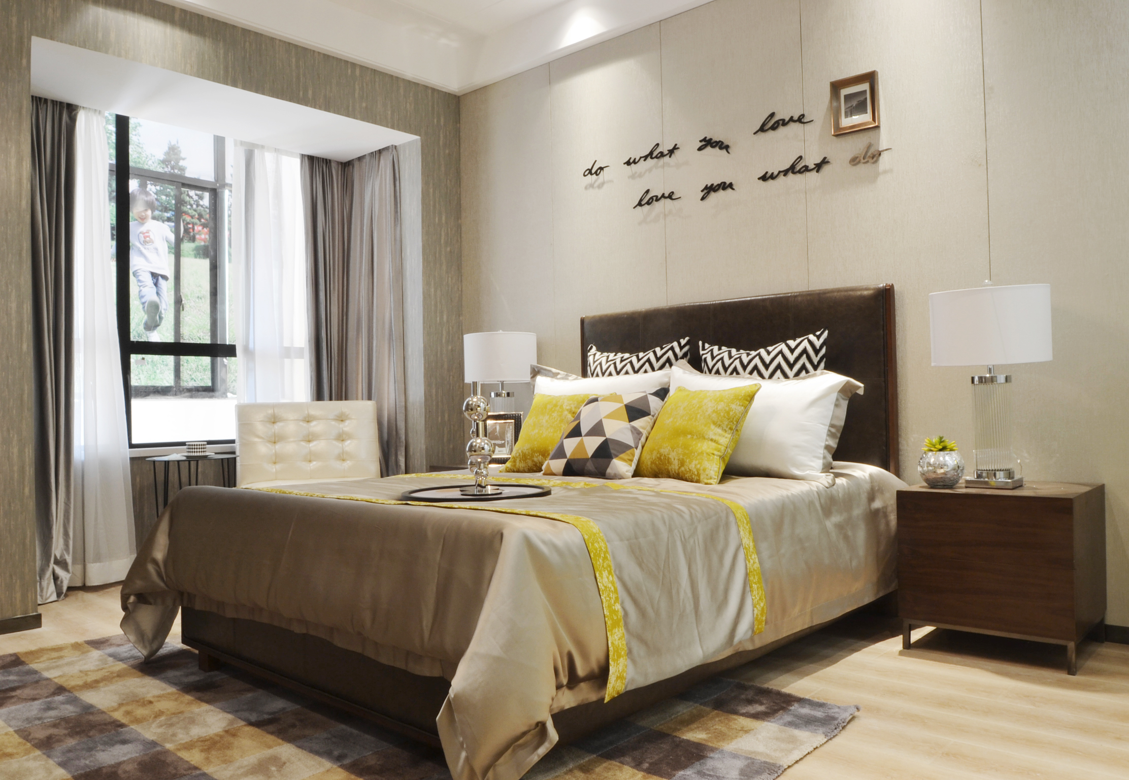 卧室图片来自JingYiPrize人居空间设计大赛在郭静柠-长沙星澜之悦样板间的分享