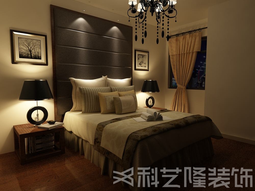 卧室图片来自天津科艺隆装饰在国耀上河城— 90.23㎡的分享